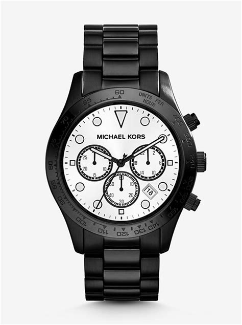 layton black michael kors watch|Oversized Layton Black.